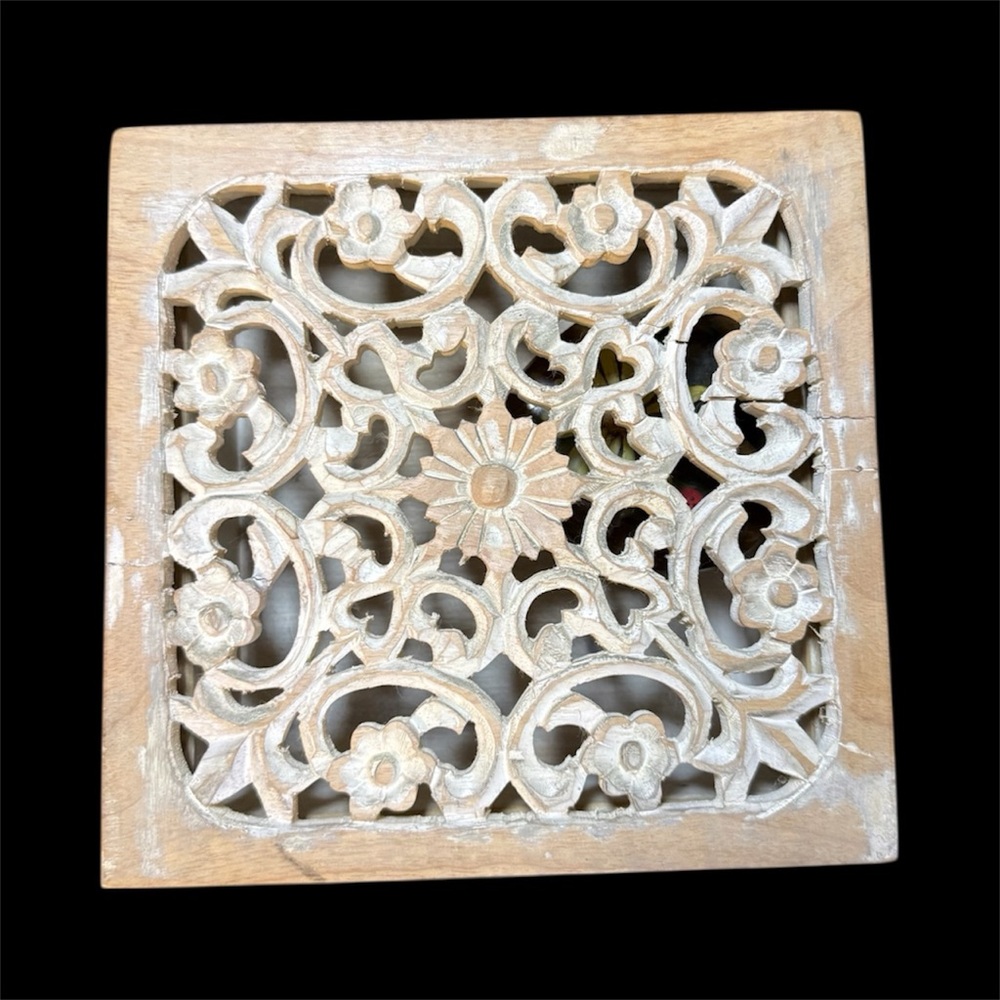Intricate Carved Antique Wooden Box
